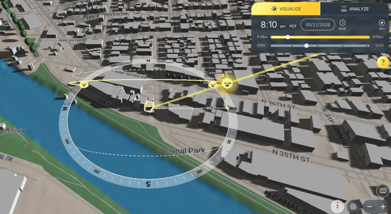 Let there be light: Redfin powers up ‘Sunscore,’ an interactive map to track property sunlight